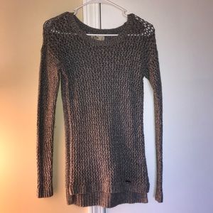 Gray knit Hollister sweater